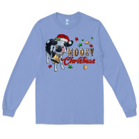 Colony Blue mooey christmas Long Sleeve Tee - RanaPortraitStore