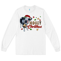 White mooey christmas Long Sleeve Tee - RanaPortraitStore