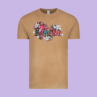 Strong Cancer Awareness 12 Inches 300 Dpi Vintage Tee Designed By Cowgirlartshop