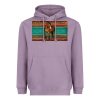 Lavender western horse serape tooled leather leopard  sippy cup Heavyweight Hoodie - BarkalooDesign