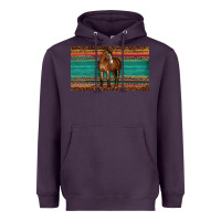Plum western horse serape tooled leather leopard  sippy cup Heavyweight Hoodie - BarkalooDesign