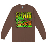 Chestnut St. Patrick’s Day sham rocker with guitar Long Sleeve Tee - OliviaCreatesArt