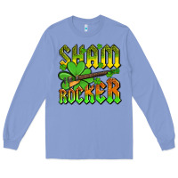 Colony Blue St. Patrick’s Day sham rocker with guitar Long Sleeve Tee - OliviaCreatesArt
