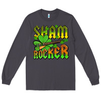 Smoke St. Patrick’s Day sham rocker with guitar Long Sleeve Tee - OliviaCreatesArt