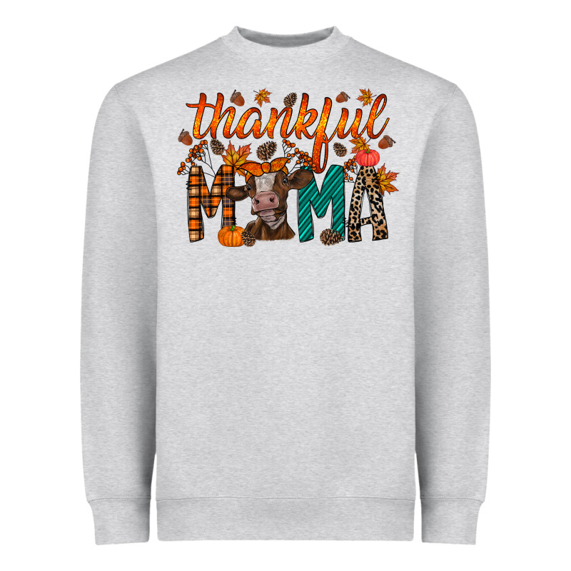Thankful Mama Cow Heavyweight Sweatshirt by RacoonDesign | Teevron