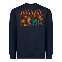 Navy thankful mama cow Heavyweight Sweatshirt - RacoonDesign