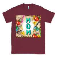 Burgundy teacher mom mother's day Classic Tee - TumblerDesignByShophia