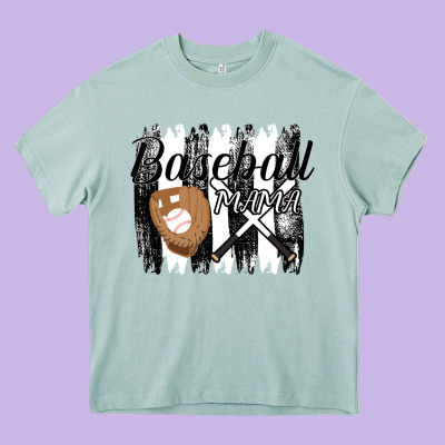 Baseball Mama Heavy Core Tee Designed By Bettercallsaul