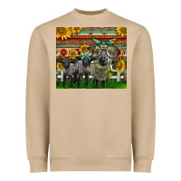 Mushroom Western Cute Hampshire Sheep Family Heavyweight Sweatshirt - LillyAllenDesigns