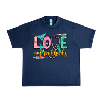 Navy love my patients Urban Heavy Tee - CowGirlArtShop