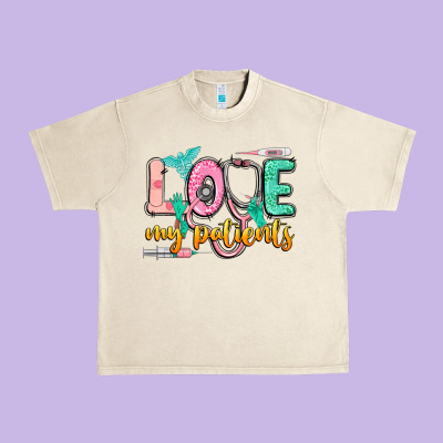 Love My Patients Urban Heavy Tee Designed By Cowgirlartshop