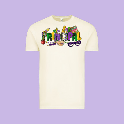 Principal Mardi Gras Cowgirl Vintage Tee Designed By Cowgirlartshop