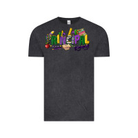 Vintage Black principal mardi gras cowgirl Vintage Tee - CowGirlArtShop