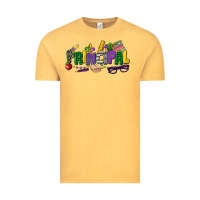 Vintage Mustard principal mardi gras cowgirl Vintage Tee - CowGirlArtShop