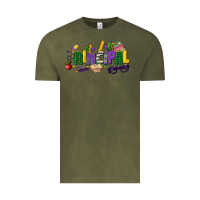 Vintage Olive principal mardi gras cowgirl Vintage Tee - CowGirlArtShop