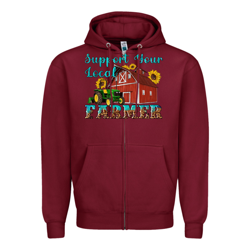 Western Support Your Local Farmer Zipper Hoodie by Artiststas | Teevron
