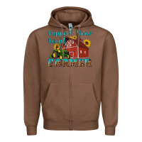 Chestnut western support your local farmer Zipper Hoodie - Artiststas