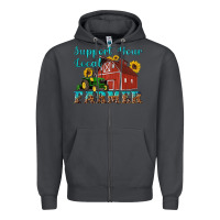 Smoke western support your local farmer Zipper Hoodie - Artiststas