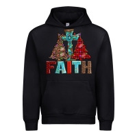 Black cross and christmas trees Urban Hoodie - AdoDesignShop