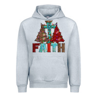 Heather Grey cross and christmas trees Urban Hoodie - AdoDesignShop