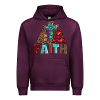 Mauve Wine cross and christmas trees Urban Hoodie - AdoDesignShop