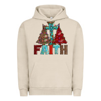 Pigment French Oak cross and christmas trees Urban Hoodie - AdoDesignShop