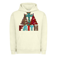 Pigment Pistachio cross and christmas trees Urban Hoodie - AdoDesignShop