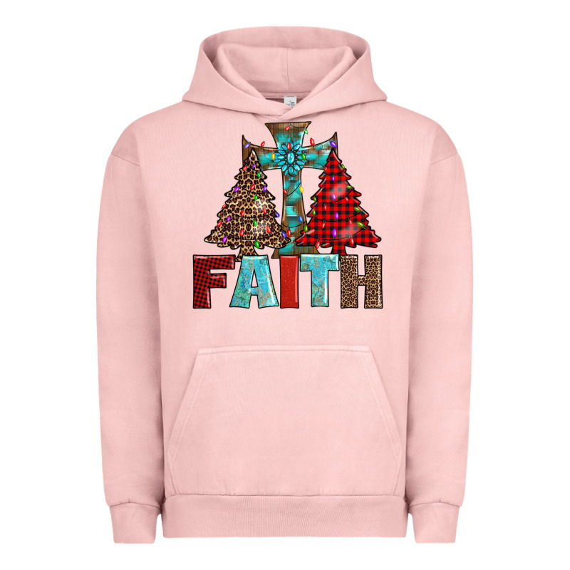 Cross And Christmas Trees Urban Hoodie by AdoDesignShop | Teevron