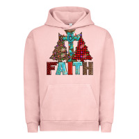 Pigment Salmon cross and christmas trees Urban Hoodie - AdoDesignShop