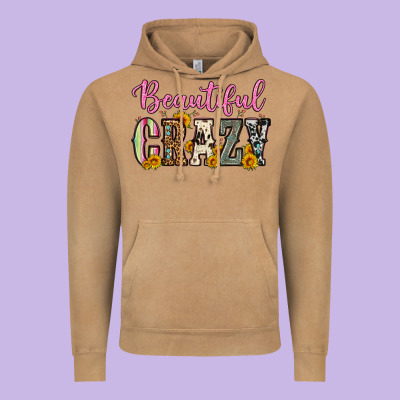 Beautiful Crazy Vintage Hoodie Designed By Oliviacreatesart