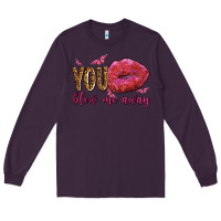 Plum you blow me away olivia Long Sleeve Tee - OliviaCreatesArt