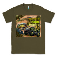 Army Green huntin fishin muddin Classic Tee - TumblerDesignByShophia