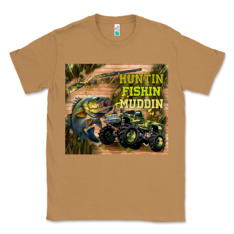 Huntin Fishin Muddin Classic Tee by TumblerDesignByShophia | Teevron