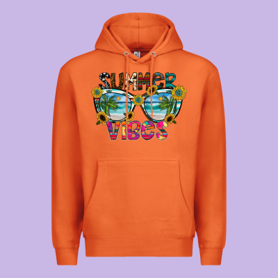 Summer Vibes Premium Hoodie Designed By Cowhidedigitalart