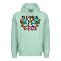 Seafoam Summer Vibes Premium Hoodie - CowhideDigitalArt