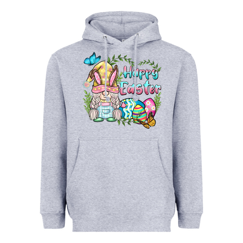 Happy Easter Bunny Gnome Heavyweight Hoodie by BarkalooDesign | Teevron