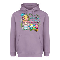 Lavender happy easter bunny gnome Heavyweight Hoodie - BarkalooDesign