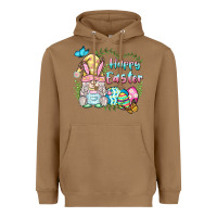 Toasted Coconut happy easter bunny gnome Heavyweight Hoodie - BarkalooDesign