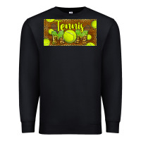 Black tennis mom license plate Premium Sweatshirt - BarkalooDesign