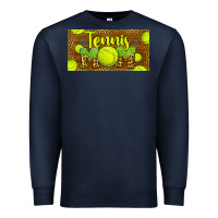 Navy tennis mom license plate Premium Sweatshirt - BarkalooDesign