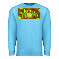 Ocean Blue tennis mom license plate Premium Sweatshirt - BarkalooDesign