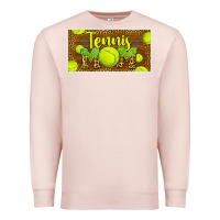 Pale Pink tennis mom license plate Premium Sweatshirt - BarkalooDesign