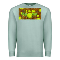 Seafoam tennis mom license plate Premium Sweatshirt - BarkalooDesign