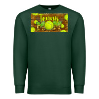 Sports Green tennis mom license plate Premium Sweatshirt - BarkalooDesign