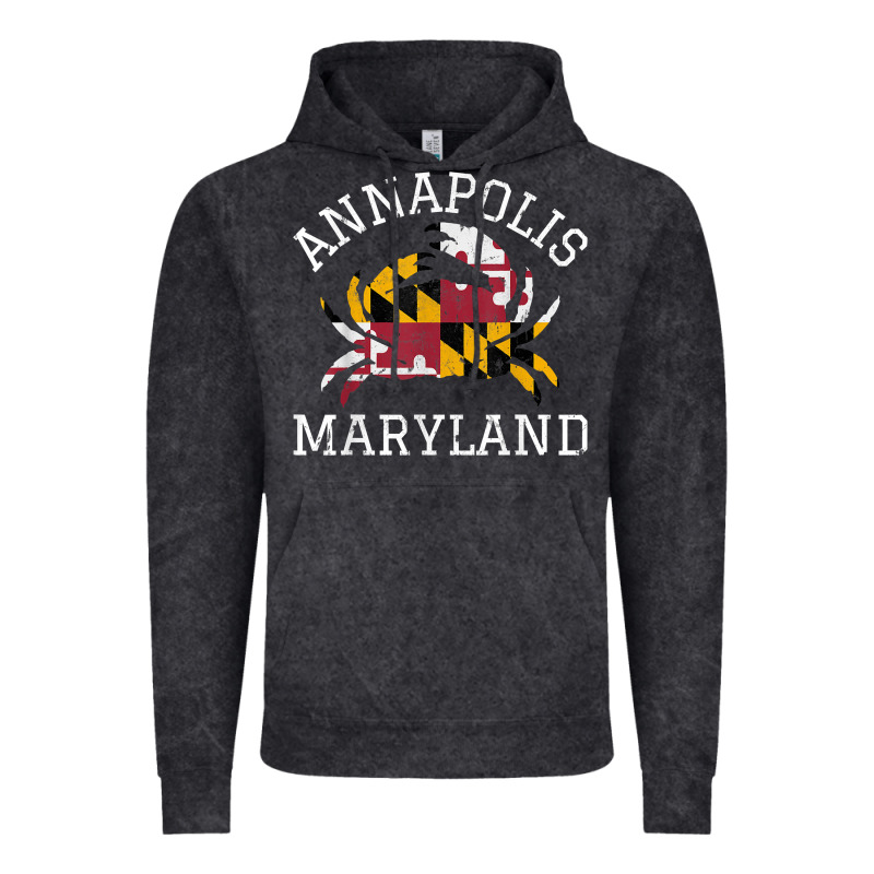 Annapolis Maryland Crab State Flag Home Travel Vintage Vintage Hoodie by longCreatives | Teevron