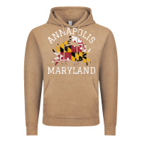 Vintage Coffee Annapolis Maryland Crab State Flag Home Travel Vintage Vintage Hoodie - longCreatives