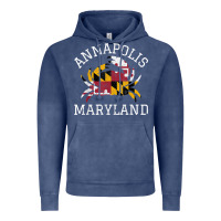 Vintage Denim Annapolis Maryland Crab State Flag Home Travel Vintage Vintage Hoodie - longCreatives