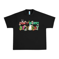 Black Don't worry be hoppy Easter Day Urban Heavy Tee - HowdyJamesFarm