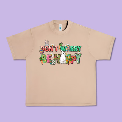 Don't Worry Be Hoppy Easter Day Urban Heavy Tee Designed By Howdyjamesfarm