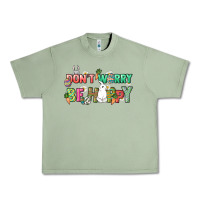 Oil Green Don't worry be hoppy Easter Day Urban Heavy Tee - HowdyJamesFarm